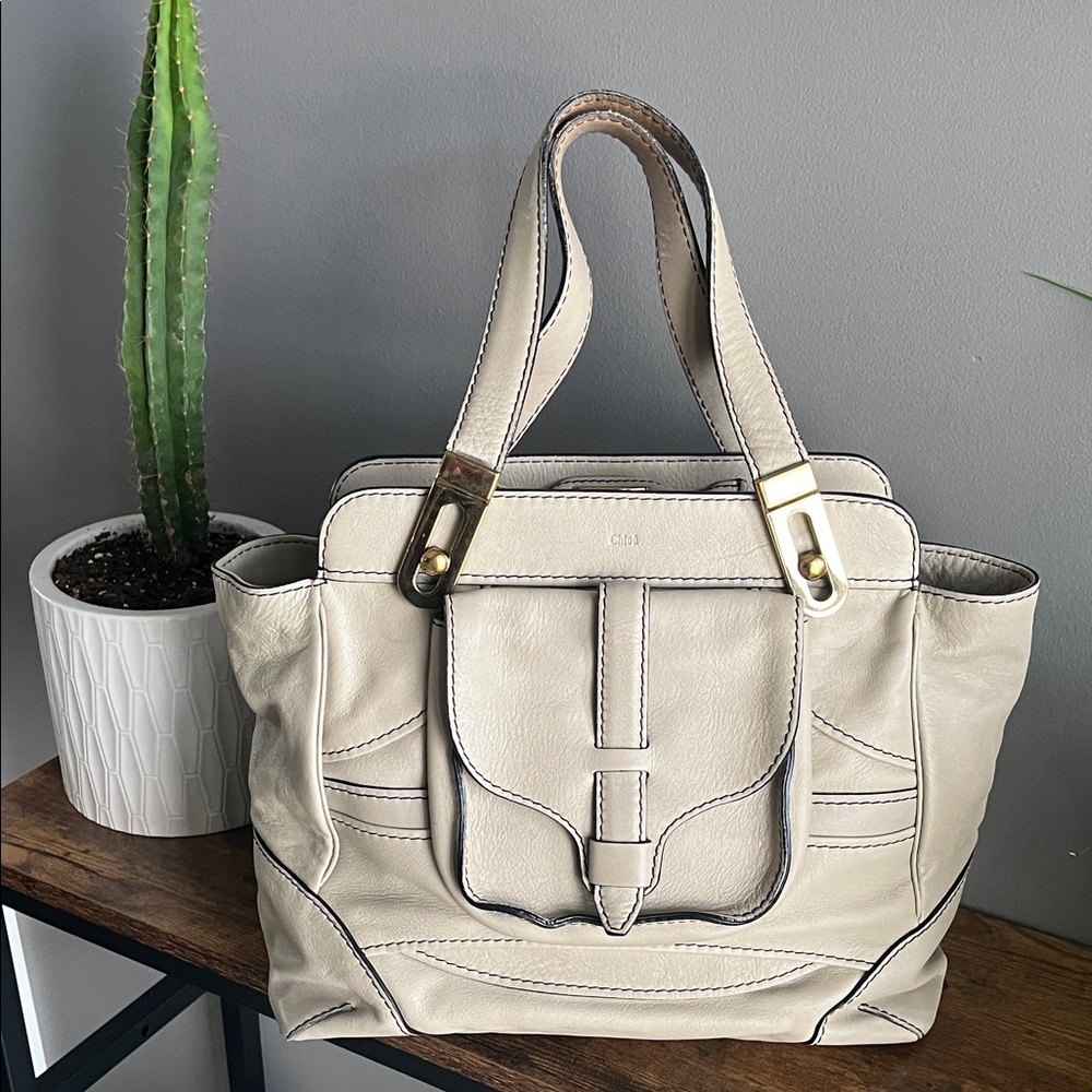 Chloe Beige Handbag